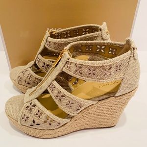 Michael Kors Wedge - Fabric - Natural